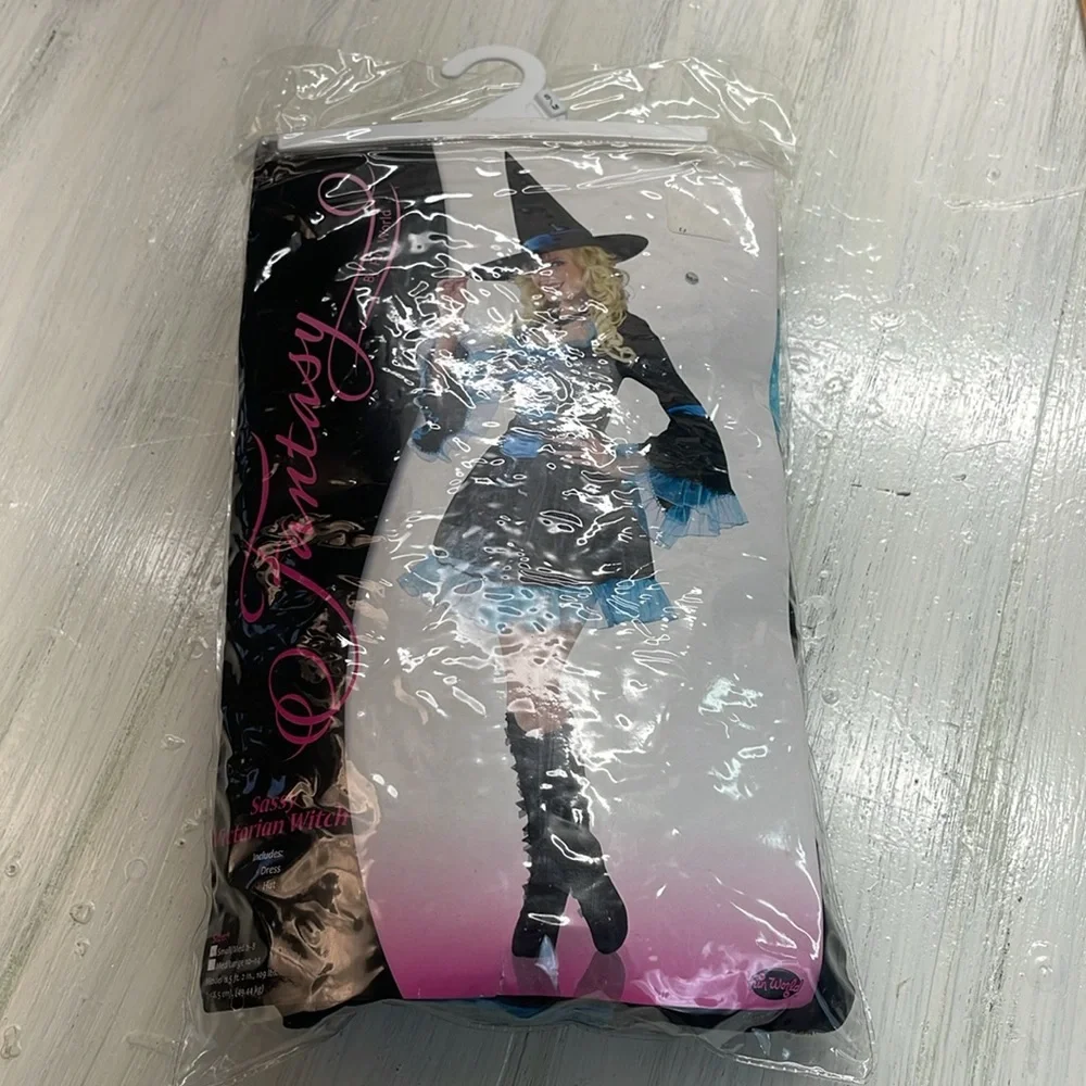 Black and Blue Witch Costume Sz S/M - Picture 10 of 11